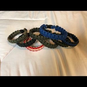 Lot of 8 paracord bracelets